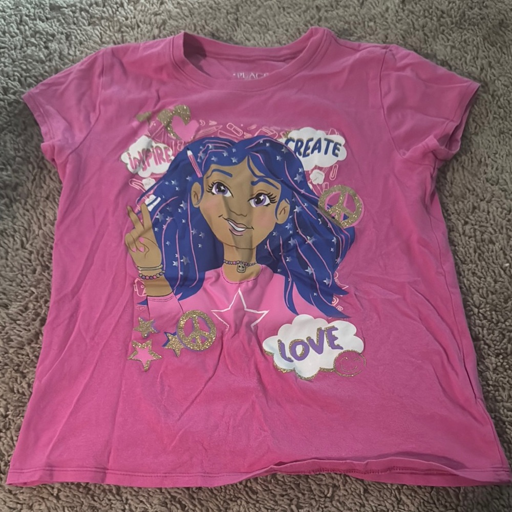 The Children's Place Pink Cartoon Character Tee
